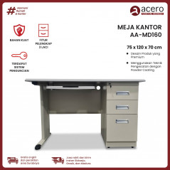 Meja Kantor Besi - MD 120