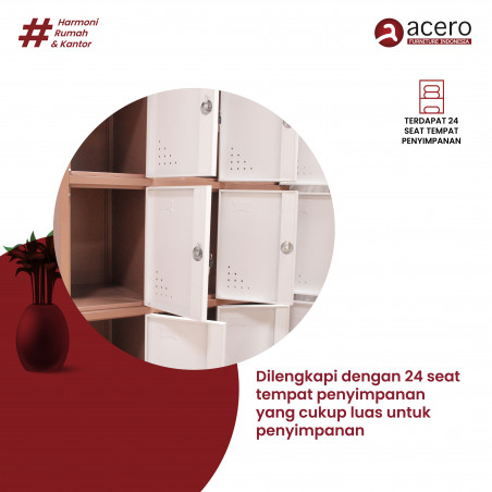 Lemari Loker Besi 24 Pintu - AC LS 424