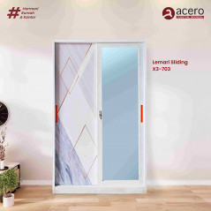 Lemari Pakaian Minimalis Modern Bahan Besi - X3 Acero Furniture