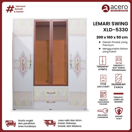 Lemari Besi Swing 4 Pintu - XLD Series 5