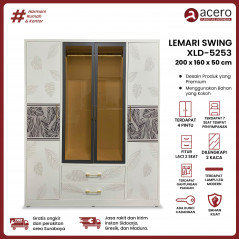 Lemari Besi Swing 4 Pintu - XLD Series 5