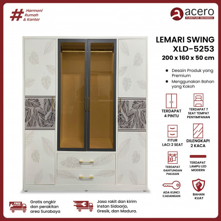Lemari Besi Swing 4 Pintu - XLD Series 5