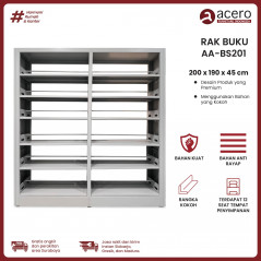 Rak Buku Besi 6 Tingkat - AABS201