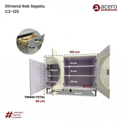 Rak Sepatu Serbaguna - C3 120cm