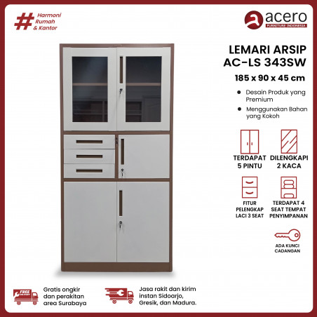 Lemari Arsip Besi Swing - ACLS-343SW